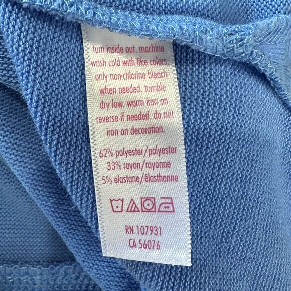 Justice Queen For a Day London Blue Pullover Sweater Size 14 - Picture 5 of 6